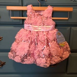 Pink sequins dress